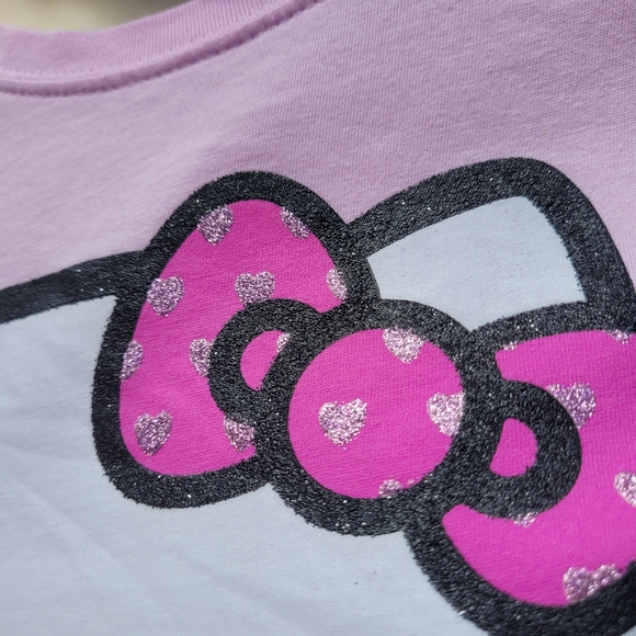 Hello Kitty (Sanrio) Y2K đ Pink Glitter T-Shirt! Girls 14/16 or Women's XS/S! - Picture 6 of 14
